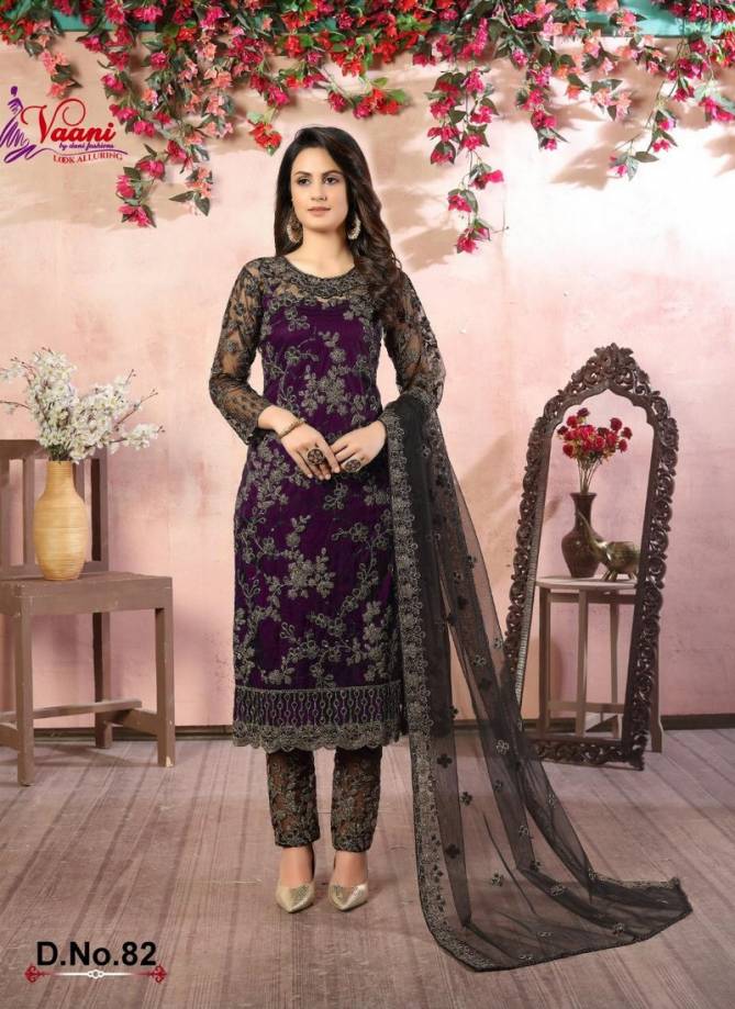 TWISHA VAANI VOL 8 Fancy Designer Festive Wear Net with Heavy cording And Sequence Work Salwar Suit Collection